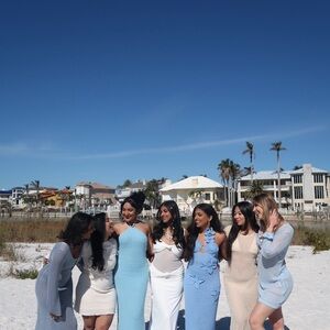 Sasha Therese Mesh White Dress